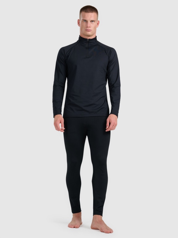 Męska bielizna termiczna ocieplana (dół) 4F 4FWAW25UBRUM091 - czarna