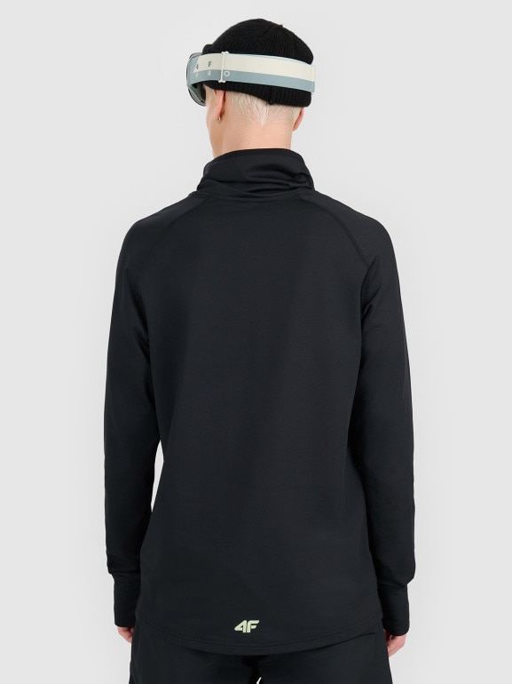 Męska bielizna termiczna ocieplana (góra) 4F 4FWAW25UBRUM089 - czarna