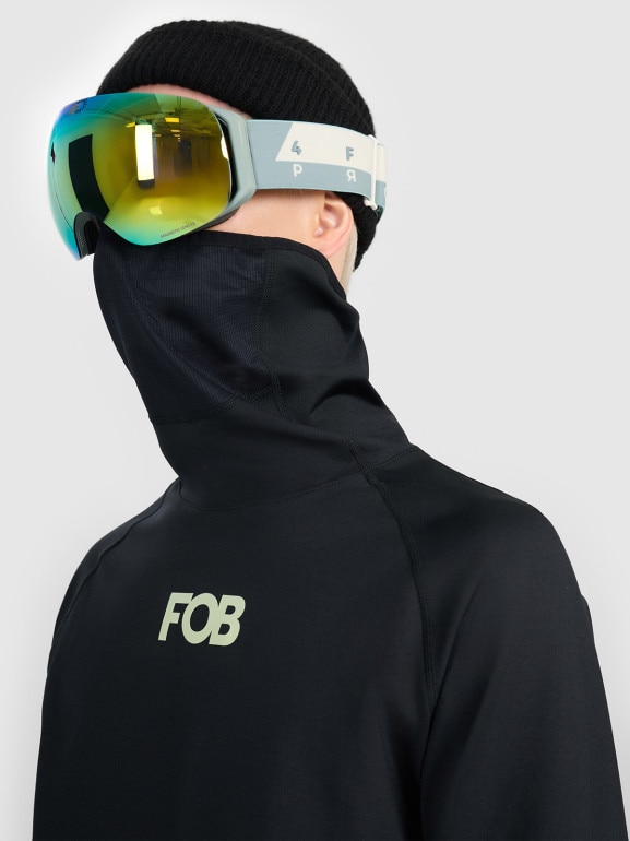 Męska bielizna termiczna ocieplana (góra) 4F 4FWAW25UBRUM089 - czarna