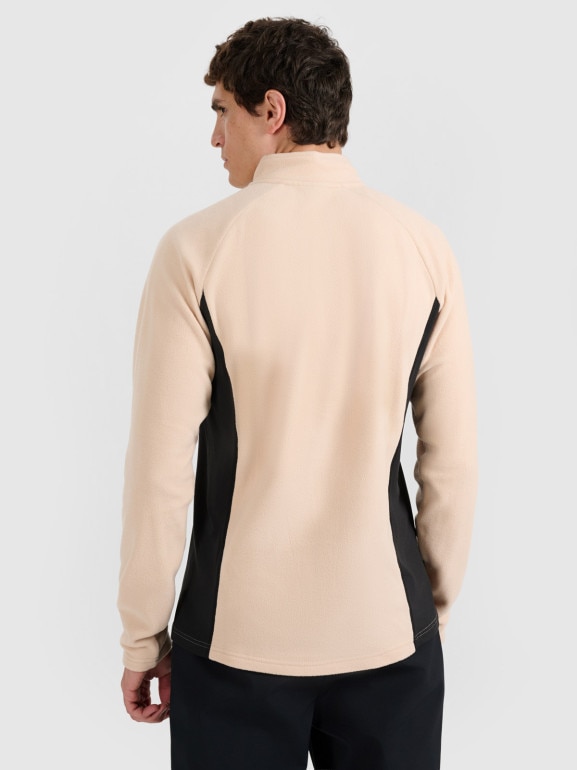 Męska bielizna termiczna polarowa (góra) 4F 4FWAW25UFLEM066 - beżowa