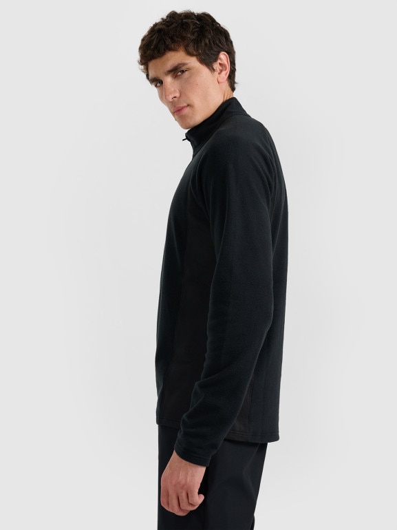 Męska bielizna termiczna polarowa (góra) 4F 4FWAW25UFLEM066 - czarna