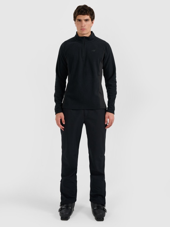 Męska bielizna termiczna polarowa (góra) 4F 4FWAW25UFLEM066 - czarna