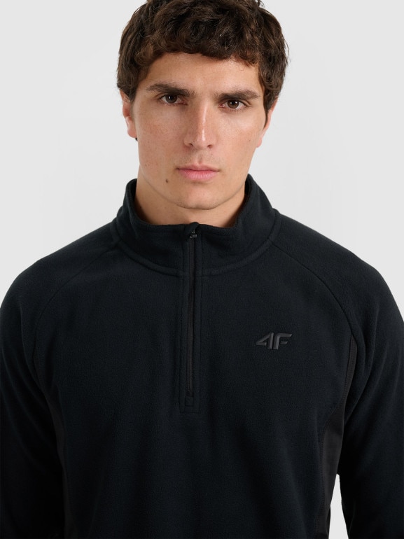 Męska bielizna termiczna polarowa (góra) 4F 4FWAW25UFLEM066 - czarna