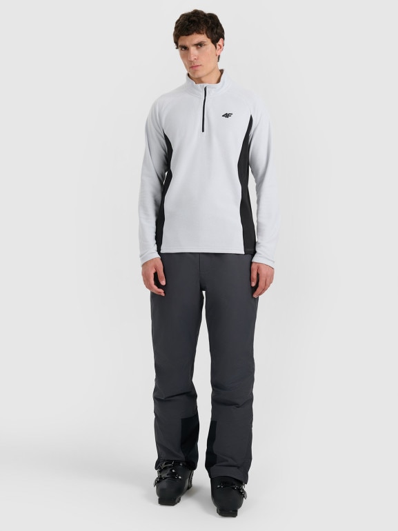 Męska bielizna termiczna polarowa (góra) 4F 4FWAW25UFLEM066 - szara