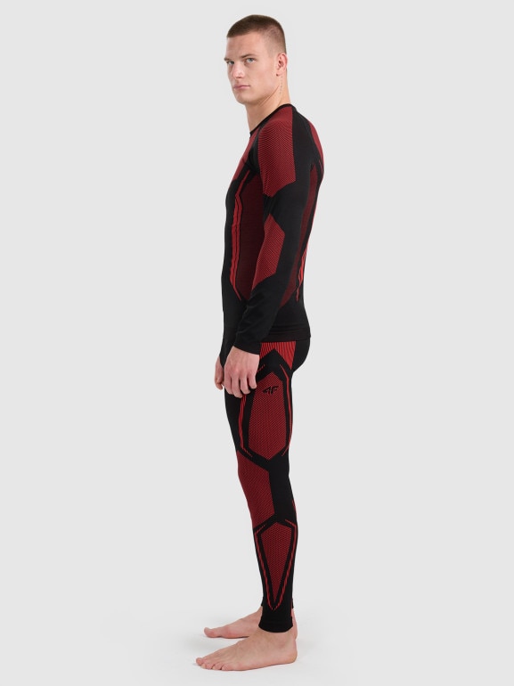 Męska bielizna termoaktywna (dół) 4F 4FRAW25USEAM269 - czerwona