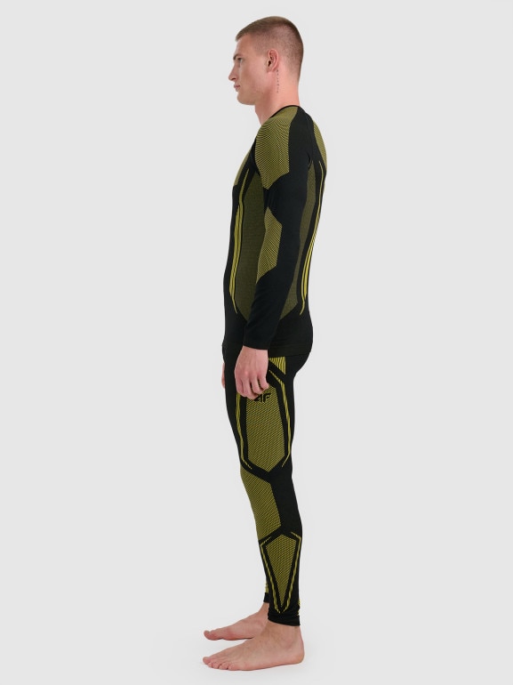 Męska bielizna termoaktywna (dół) 4F 4FRAW25USEAM269 - żółta