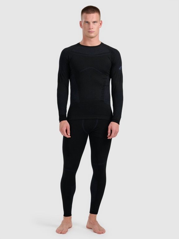 Męska bielizna termoaktywna (dół) 4F 4FWAW25USEAM223 - czarna