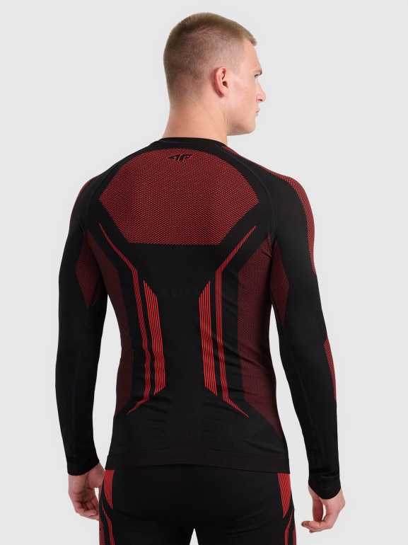 Męska bielizna termoaktywna (góra) 4F 4FRAW25USEAM268 - czerwona