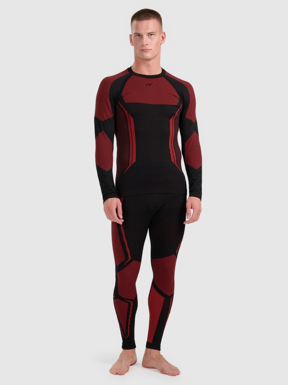 Męska bielizna termoaktywna (góra) 4F 4FRAW25USEAM268 - czerwona