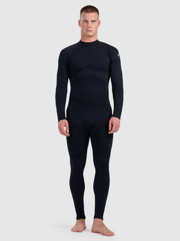 Męska bielizna termoaktywna (góra) 4F 4FWAW25USEAM224 - czarna