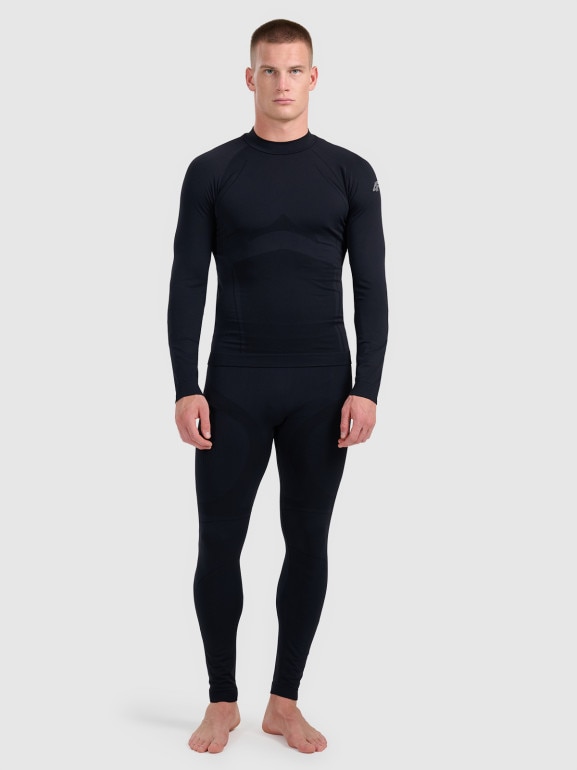 Męska bielizna termoaktywna (góra) 4F 4FWAW25USEAM224 - czarna
