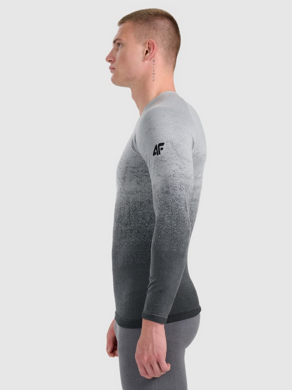 Męska bielizna termoaktywna (góra) 4F 4FWAW25USEAM231 - szara