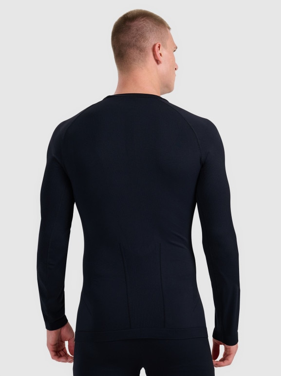 Męska bielizna termoaktywna (góra) 4F 4FWAW25USEAM233 - czarna