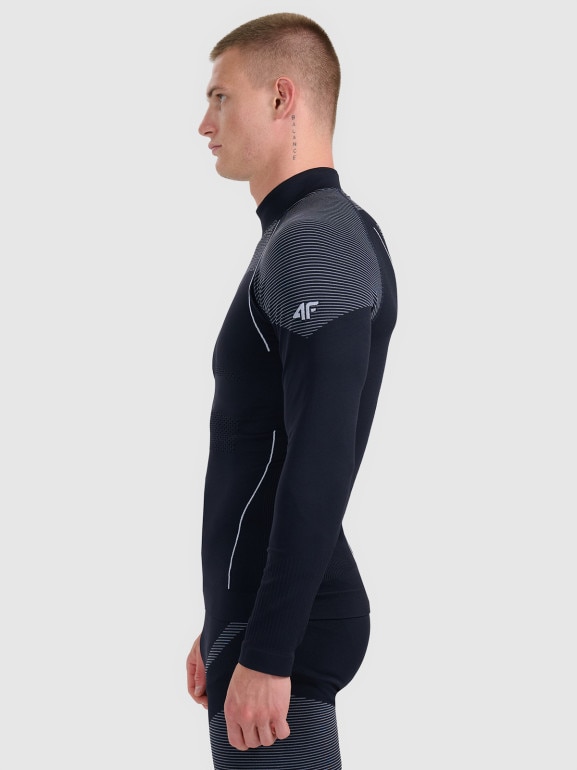 Męska bielizna termoaktywna (góra) 4F 4FWAW25USEAM235 - czarna