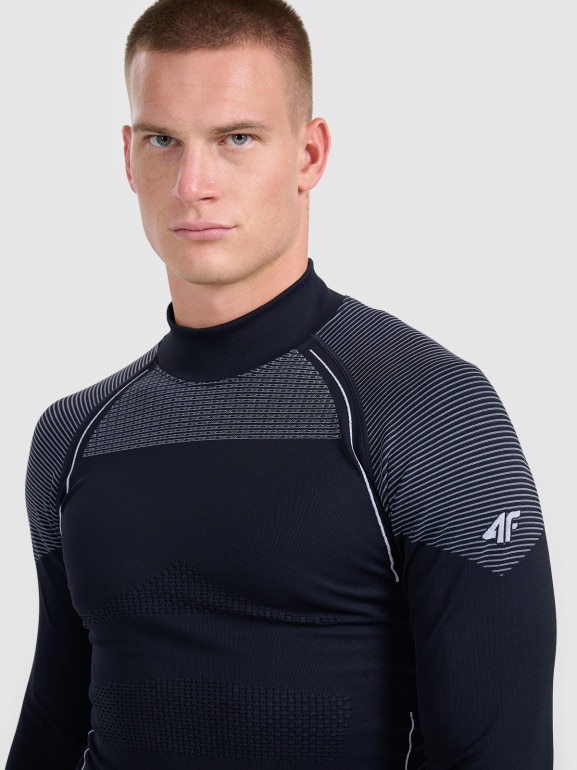 Męska bielizna termoaktywna (góra) 4F 4FWAW25USEAM235 - czarna