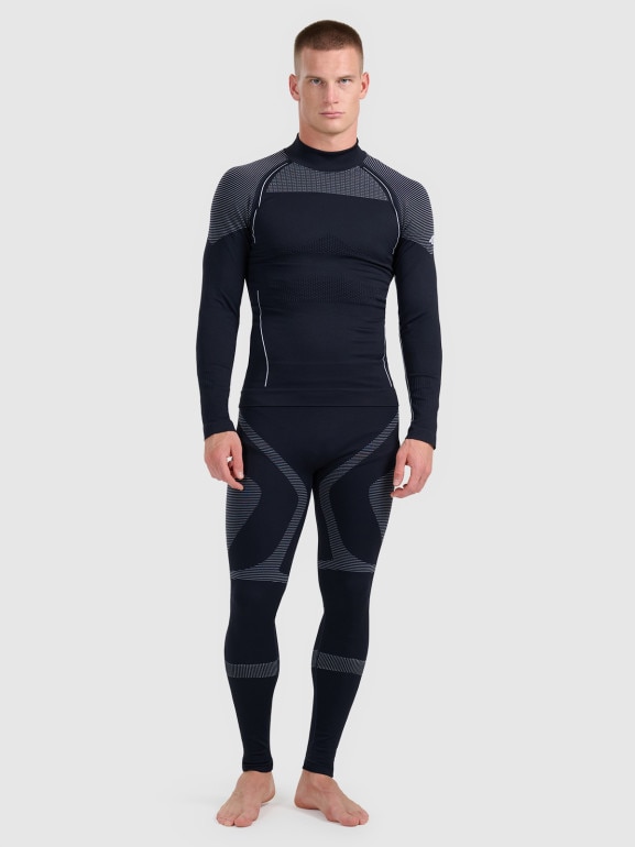 Męska bielizna termoaktywna (góra) 4F 4FWAW25USEAM235 - czarna