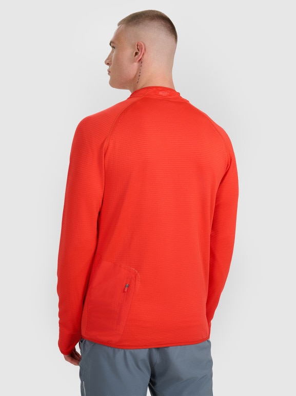 Męska bluza do biegania 4F 4FWAW25TFSWM575 - czerwona