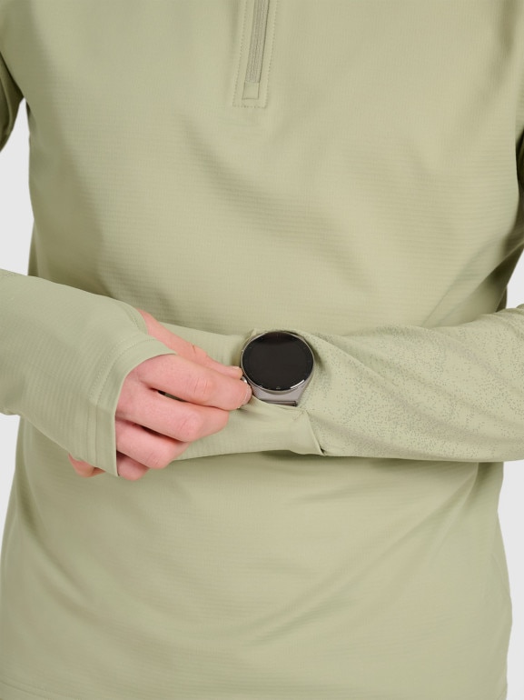 Męska bluza do biegania 4F 4FWAW25TFSWM576 - zielona