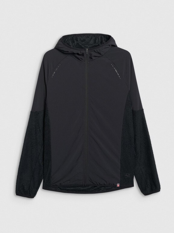 Męska bluza do biegania w terenie 4F 4FWAW25TFSWM582 - czarna