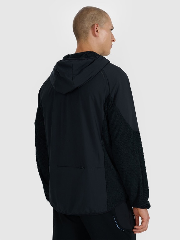 Męska bluza do biegania w terenie 4F 4FWAW25TFSWM582 - czarna