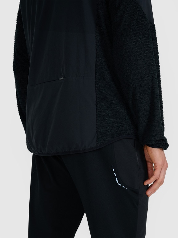 Męska bluza do biegania w terenie 4F 4FWAW25TFSWM582 - czarna