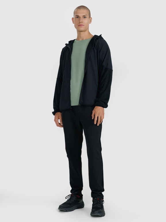 Męska bluza do biegania w terenie 4F 4FWAW25TFSWM582 - czarna