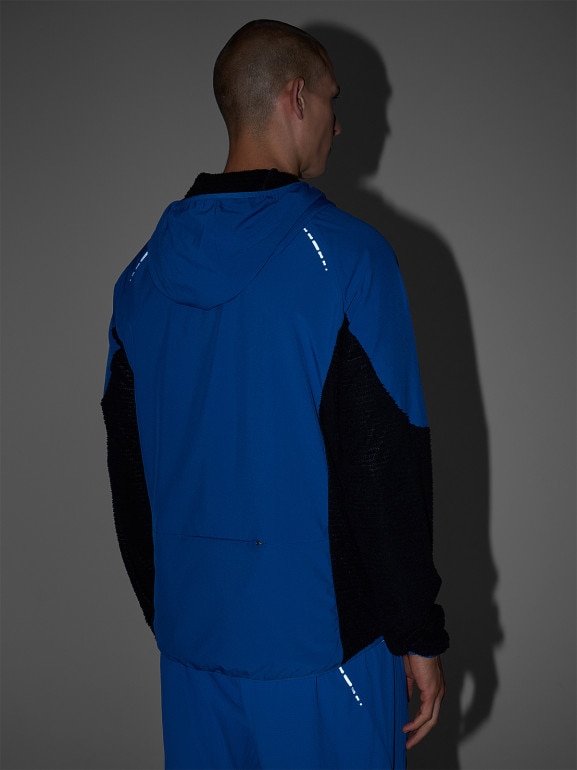 Męska bluza do biegania w terenie 4F 4FWAW25TFSWM582 - niebieska