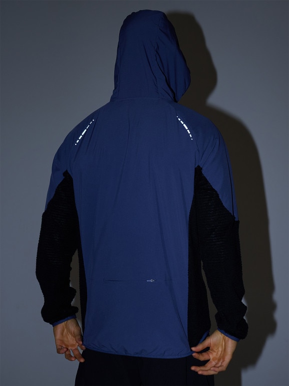 Męska bluza do biegania w terenie 4F 4FWAW25TFSWM582 - niebieska