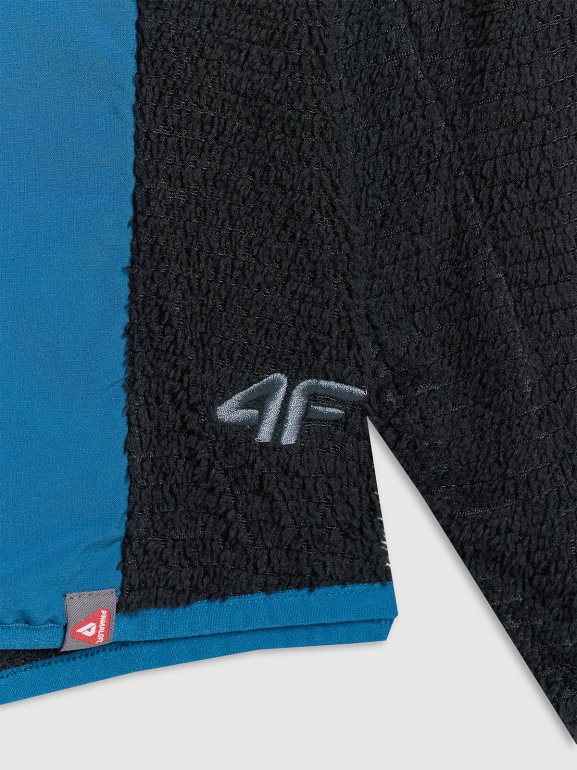 Męska bluza do biegania w terenie 4F 4FWAW25TFSWM582 - niebieska