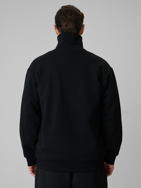 Męska bluza dresowa nierozpinana 4F 4FRSS26TSWSM2794 - czarna