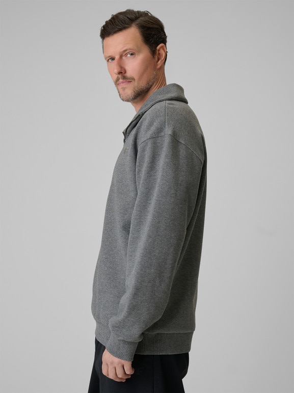 Męska bluza dresowa nierozpinana 4F 4FRSS26TSWSM2794 - szara