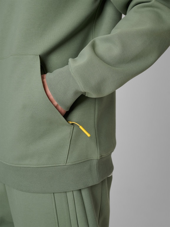 Męska bluza dresowa nierozpinana z kapturem 4F 4FRSS26TSWSM2894 - khaki