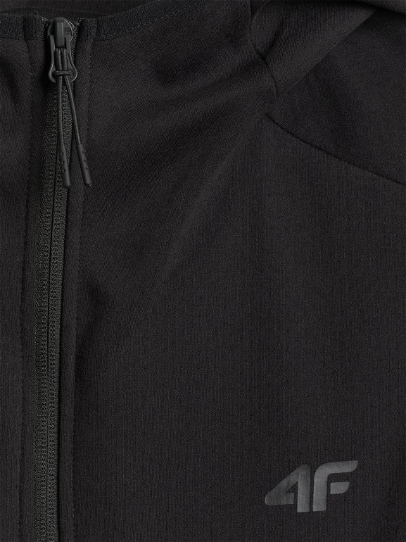Męska bluza dresowa z kapturem 4F 4FWSS26TSWSM2130 - czarna