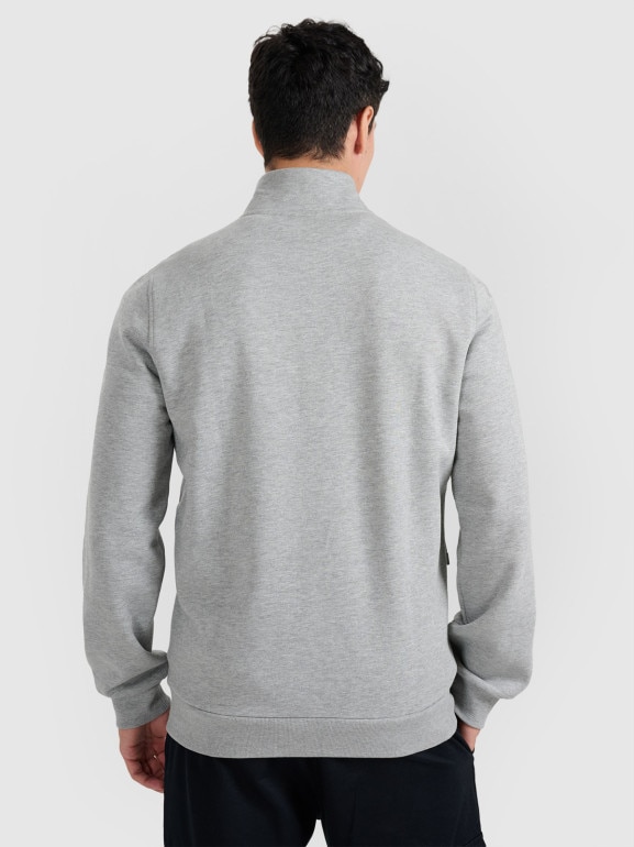 Męska bluza rozpinana bez kaptura 4F 4FRMM00TSWSM2475 - szara