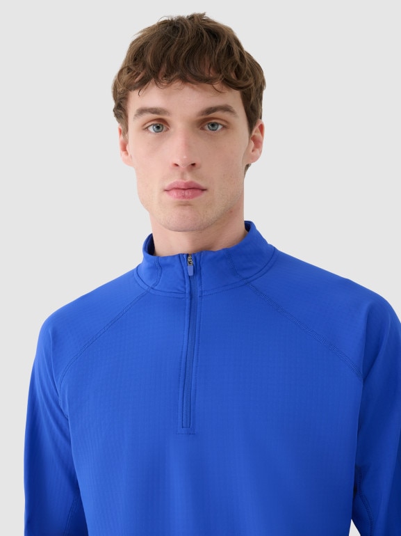 Męska bluza trekkingowa 4F 4FWSS25TFSWM493 - niebieska