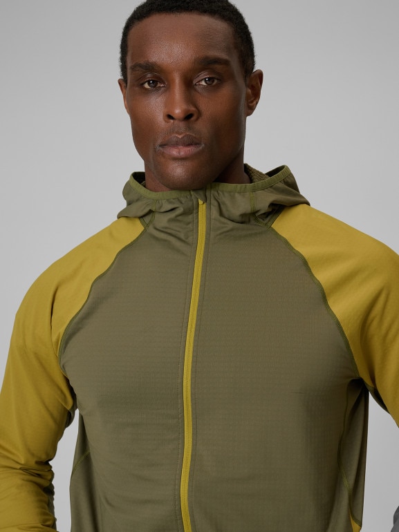 Męska bluza trekkingowa z kapturem 4F 4FWSS26TFSWM640 - khaki