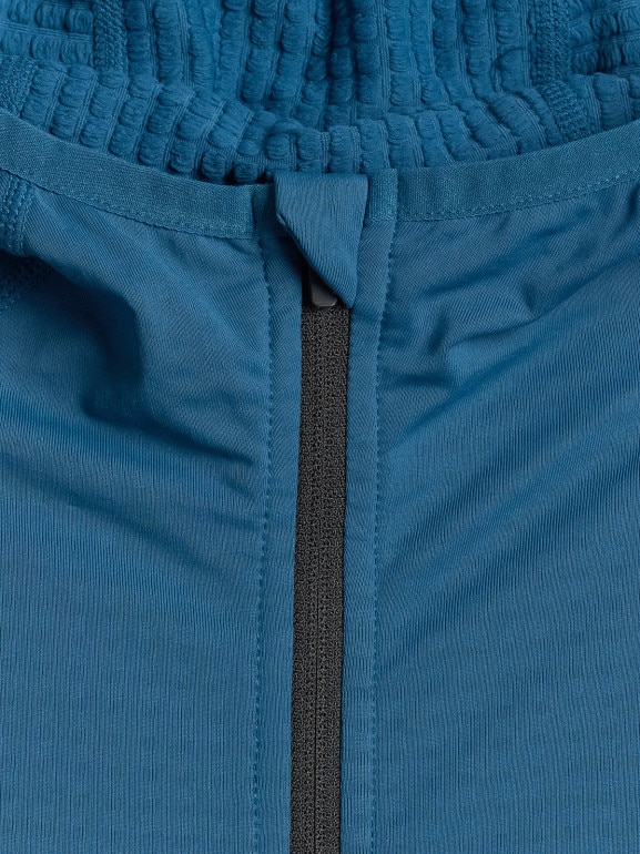 Męska bluza trekkingowa z kapturem 4F 4FWSS26TFSWM640 - turkusowa