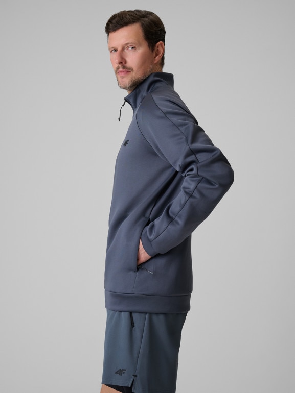 Męska bluza treningowa 4F 4FRSS26TFSWM0959 - szara
