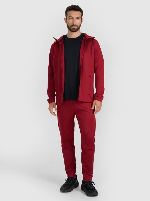 Męska bluza treningowa 4F 4FWAW25TFSWM587 - czerwona