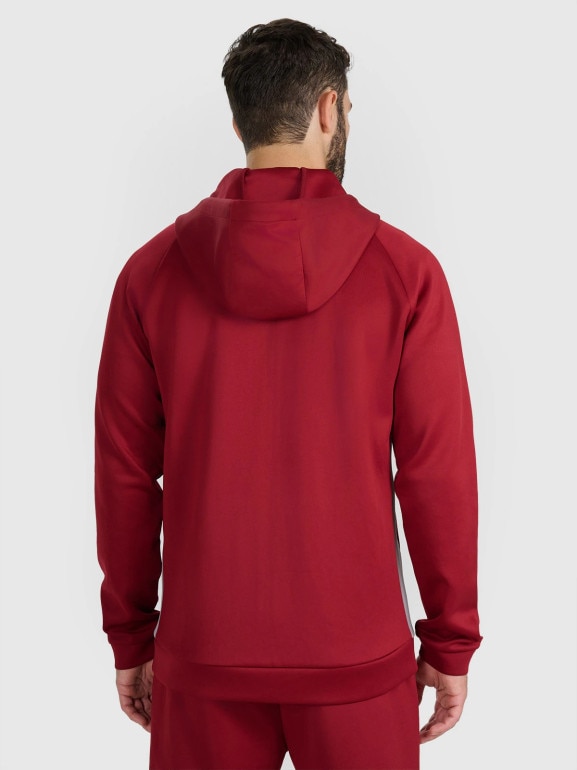 Męska bluza treningowa 4F 4FWAW25TFSWM587 - czerwona