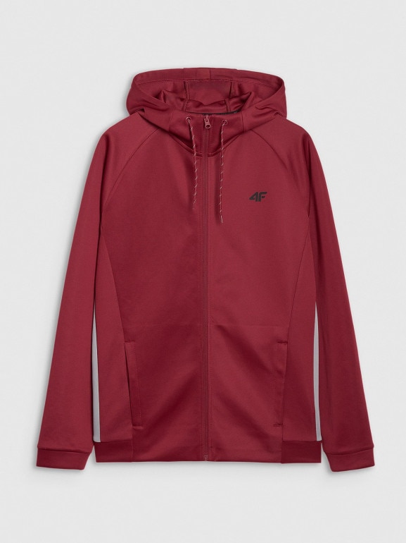 Męska bluza treningowa 4F 4FWAW25TFSWM587 - czerwona