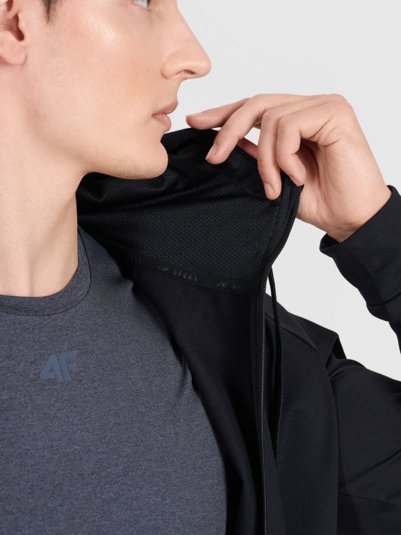 Męska bluza treningowa 4F 4FWMM00TFSWM654 - czarna