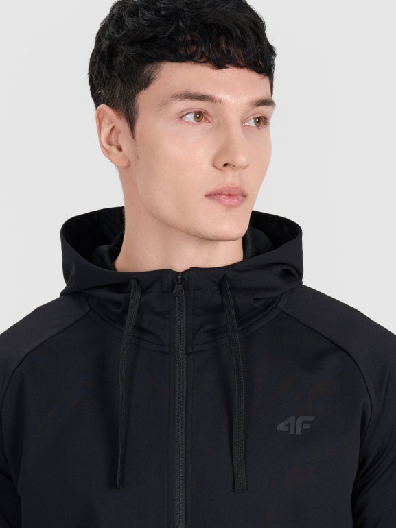 Męska bluza treningowa 4F 4FWMM00TFSWM654 - czarna