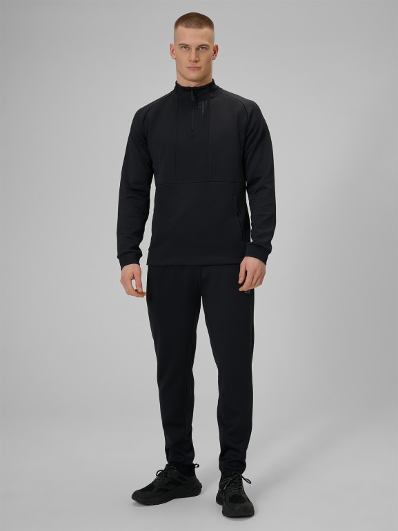 Męska bluza treningowa 4F 4FWSS26TFSWM628 - czarna