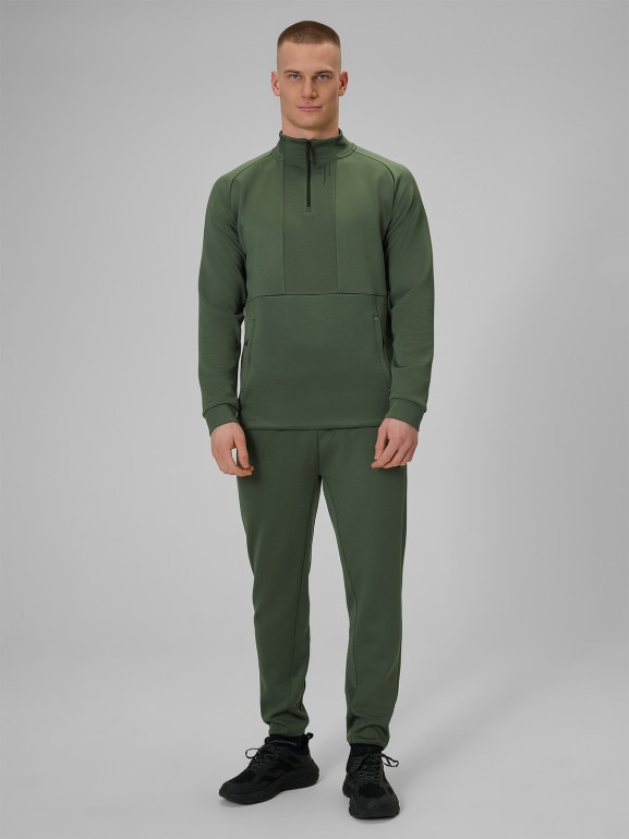 Męska bluza treningowa 4F 4FWSS26TFSWM628 - khaki