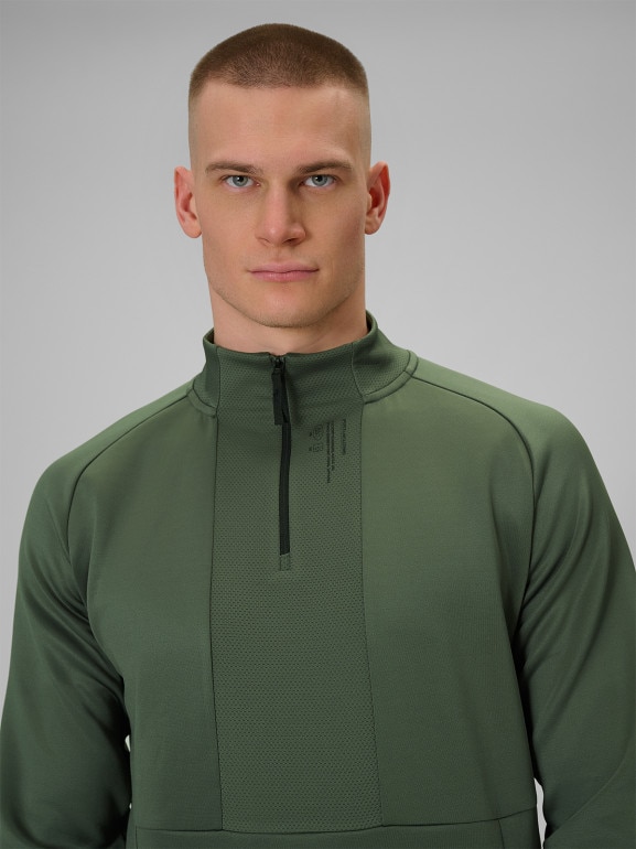 Męska bluza treningowa 4F 4FWSS26TFSWM628 - khaki