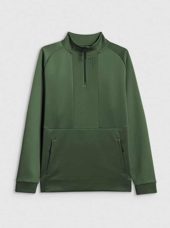 Męska bluza treningowa 4F 4FWSS26TFSWM628 - khaki