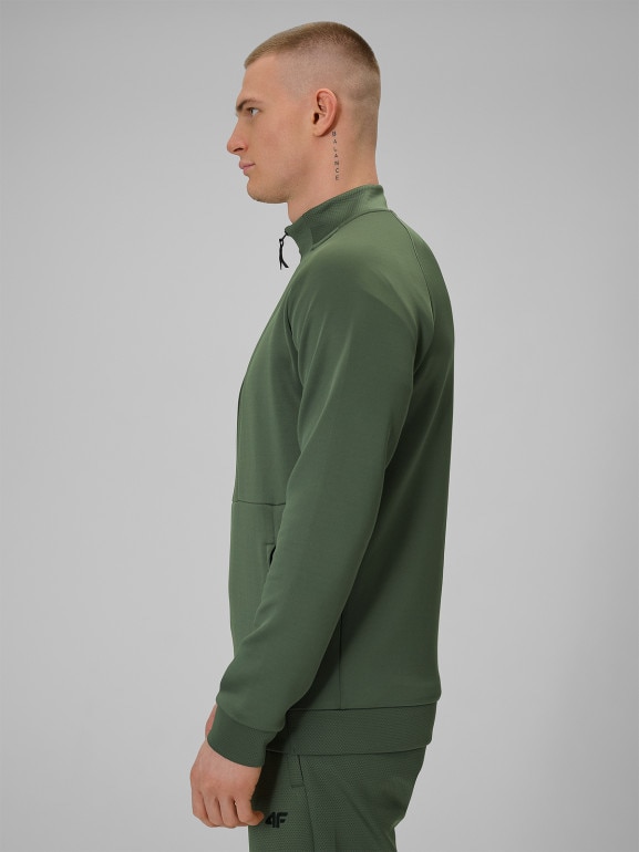 Męska bluza treningowa 4F 4FWSS26TFSWM628 - khaki