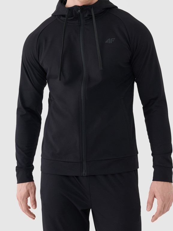 Męska bluza treningowa 4F 4FWSS26TFSWM631 - czarna