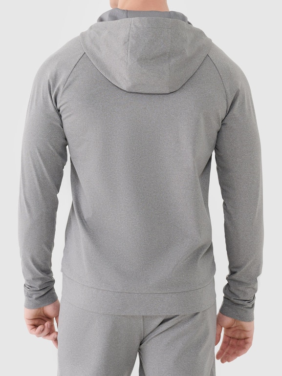 Męska bluza treningowa 4F 4FWSS26TFSWM631 - szara